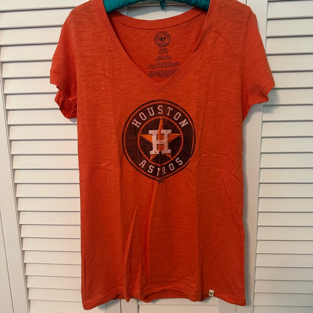 47 Orange Fitted Short Sleeve T-Shirt
